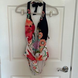 Trina Turk Royal Botanical one piece swimsuit